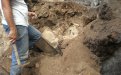 2a campagna di scavi rinvenimento pezzi navata destra (ott.2009)